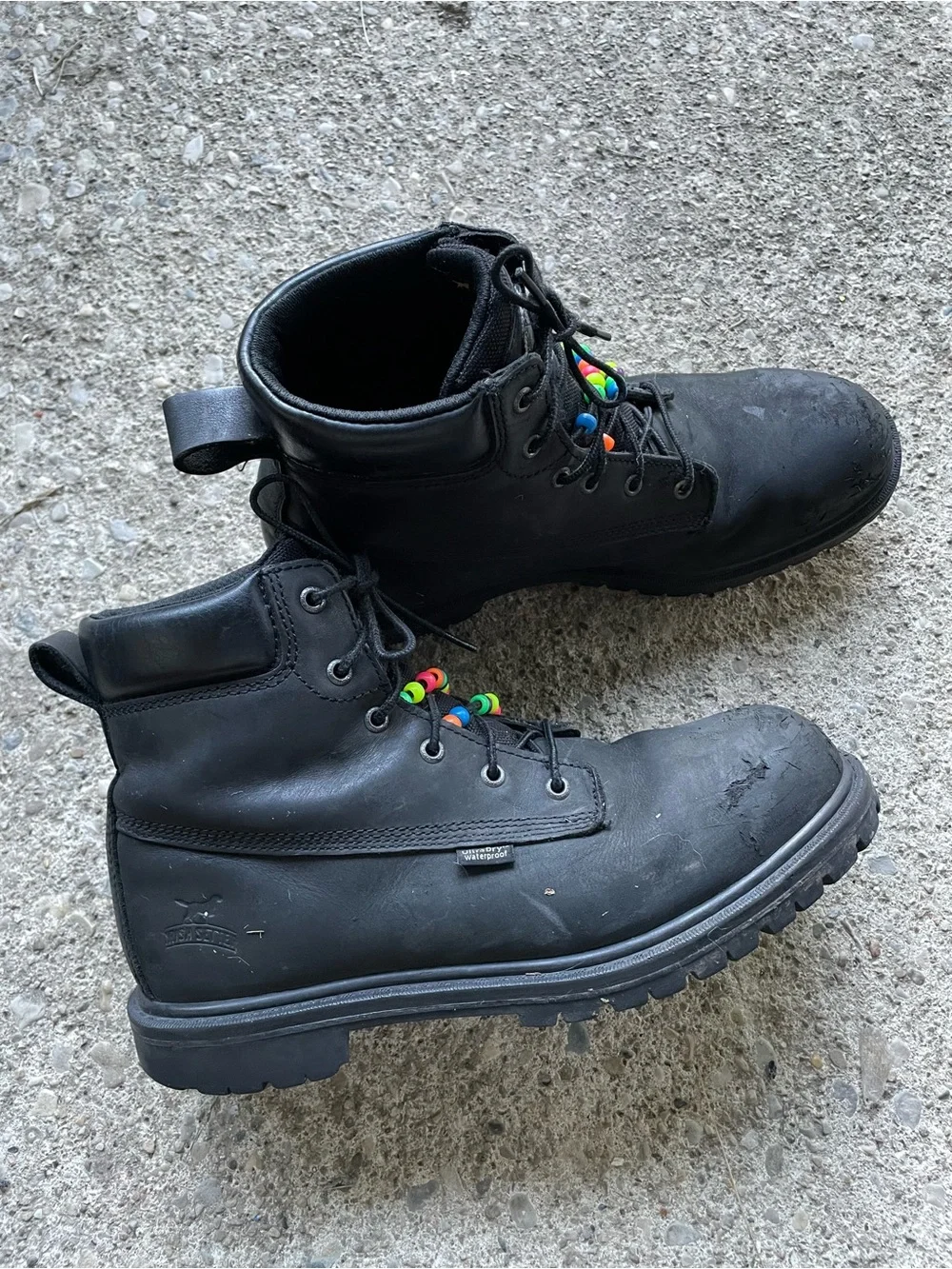 Irish Setter 83670 Black Steel Toe Waterproof Work Boots Mens 10.5 ASTM F2413-18